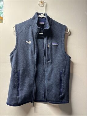 Patagonia Navy Blue Fleece Vest - Zip Front